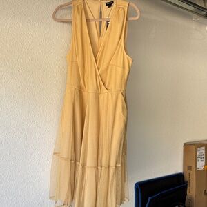 H&M Gold Midi Dress